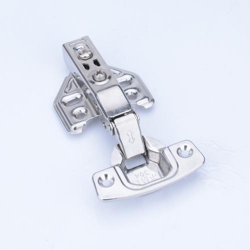 不銹鋼鉸鏈 櫥柜門固裝不銹鋼液壓緩沖門鉸合葉阻尼加厚合頁鉸鏈